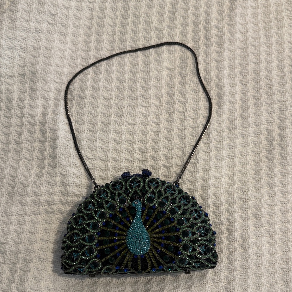 Peacock Beaded Evening Bag